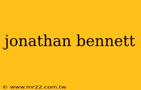 jonathan bennett