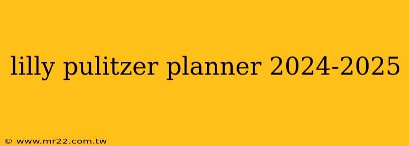 lilly pulitzer planner 2024-2025