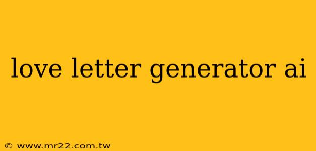 love letter generator ai