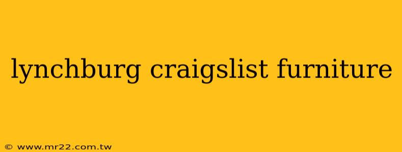 lynchburg craigslist furniture
