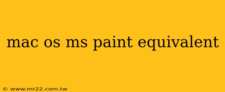 mac os ms paint equivalent