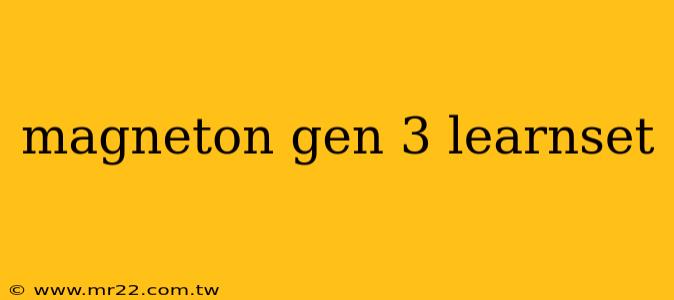 magneton gen 3 learnset