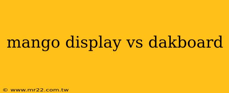 mango display vs dakboard