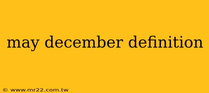 may december definition