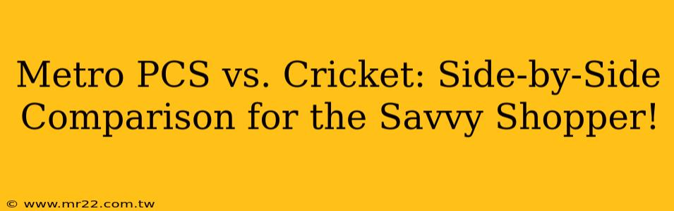 Metro PCS vs. Cricket: Side-by-Side Comparison for the Savvy Shopper!