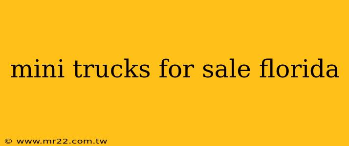 mini trucks for sale florida