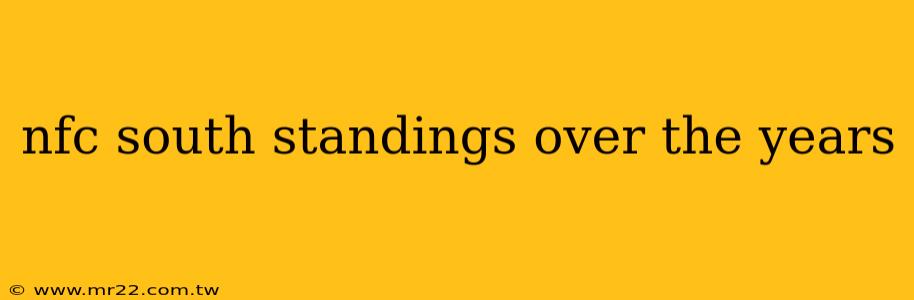 nfc south standings over the years