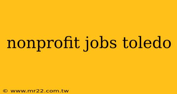 nonprofit jobs toledo