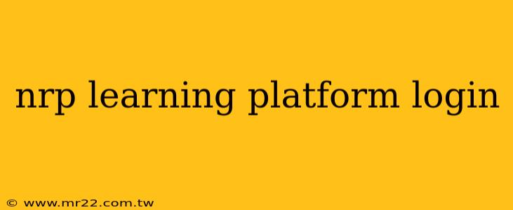 nrp learning platform login