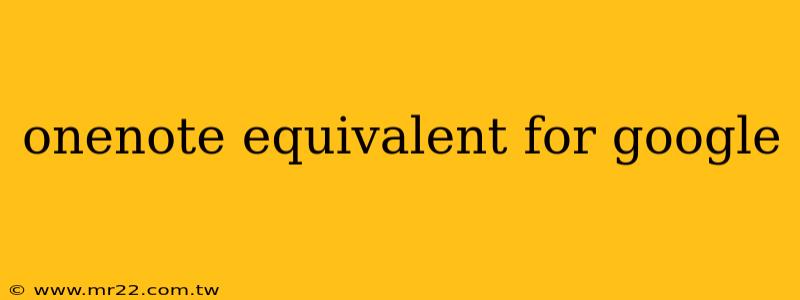 onenote equivalent for google