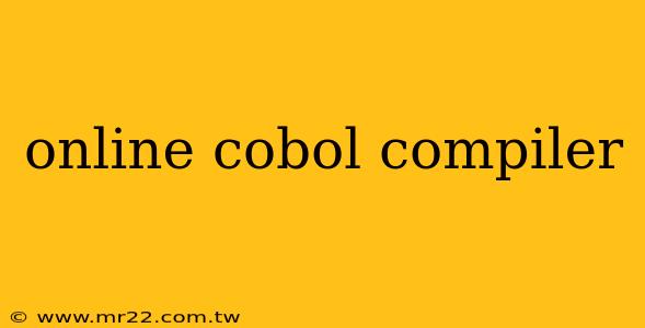 online cobol compiler