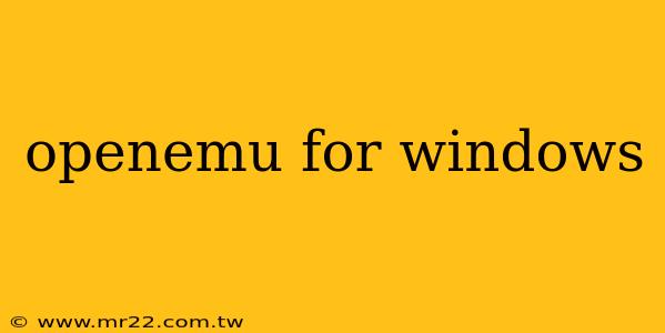 openemu for windows