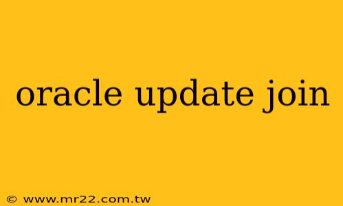 oracle update join