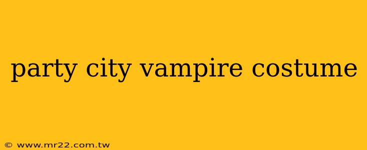 party city vampire costume