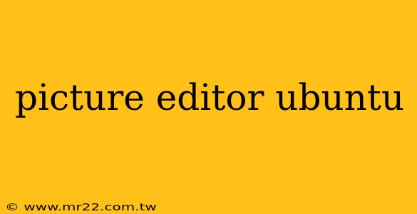 picture editor ubuntu