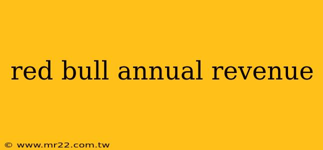 red bull annual revenue