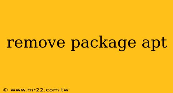 remove package apt