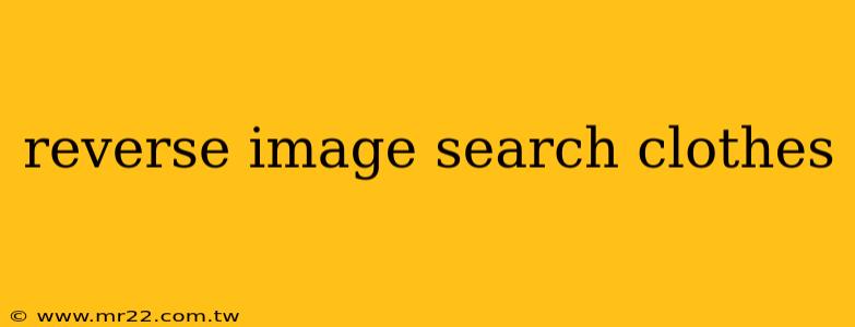 reverse image search clothes