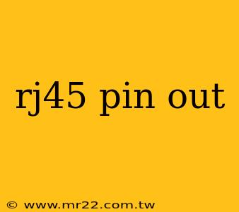 rj45 pin out