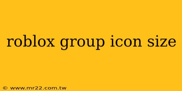 roblox group icon size