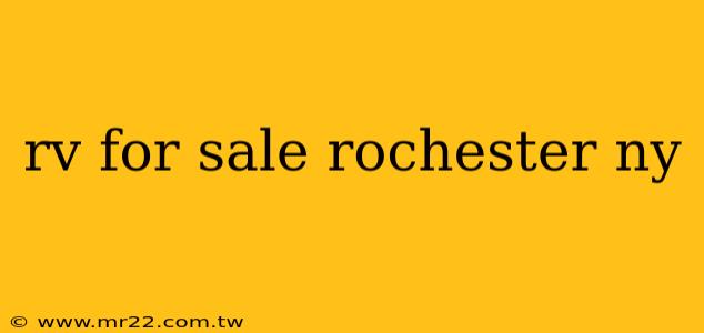 rv for sale rochester ny