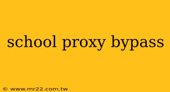 school proxy bypass