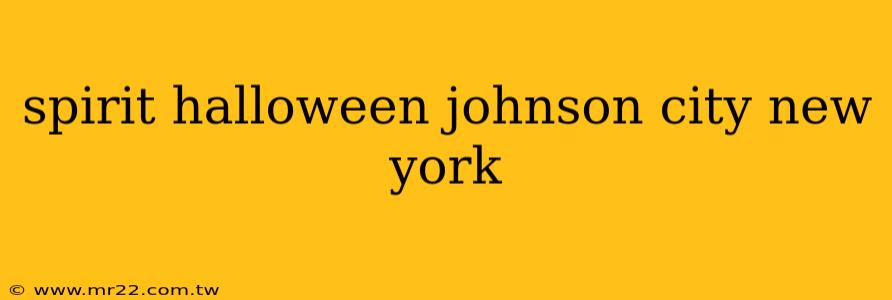 spirit halloween johnson city new york