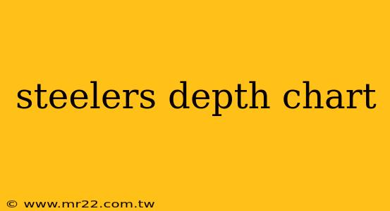 steelers depth chart
