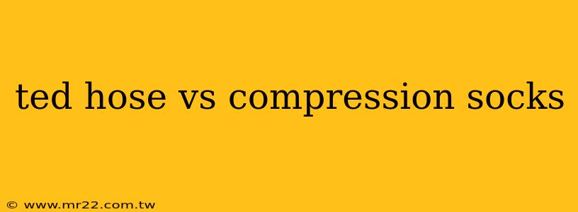 ted hose vs compression socks