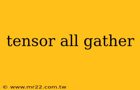 tensor all gather
