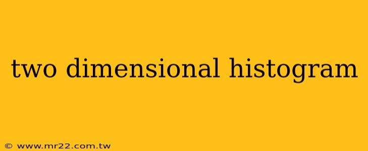 two dimensional histogram