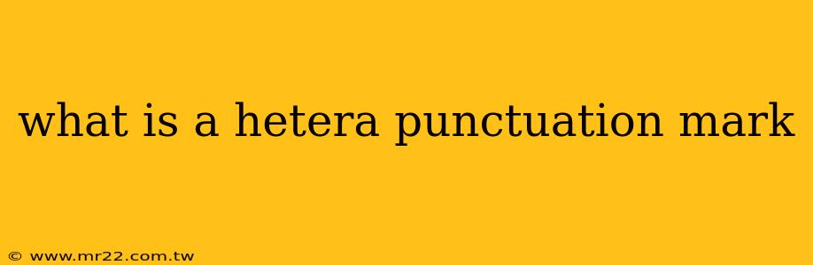 what is a hetera punctuation mark