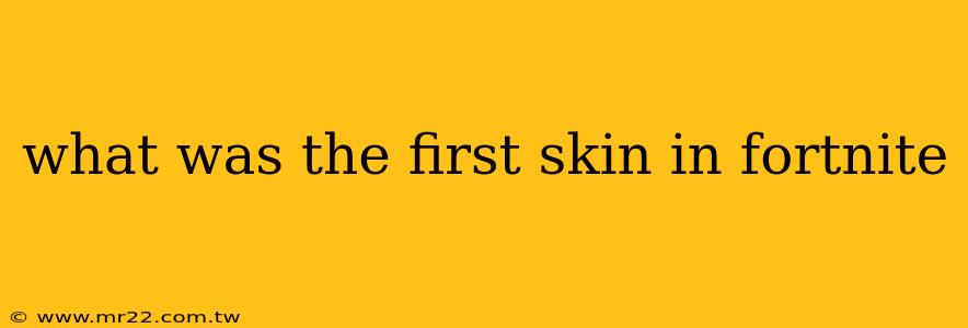 what was the first skin in fortnite