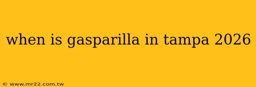 when is gasparilla in tampa 2026