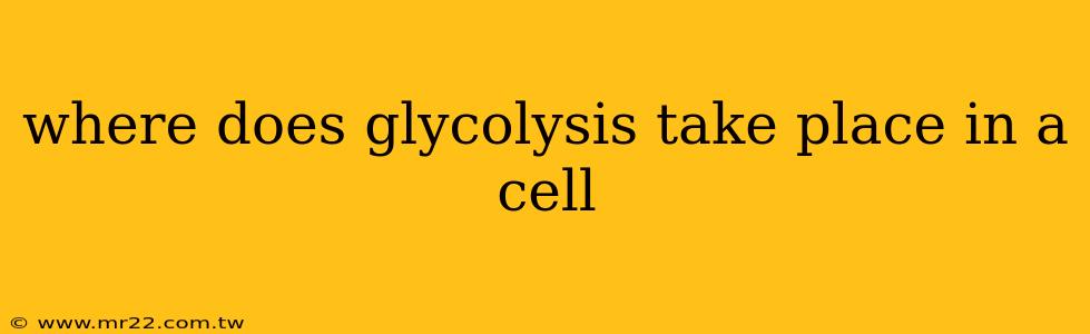 where does glycolysis take place in a cell