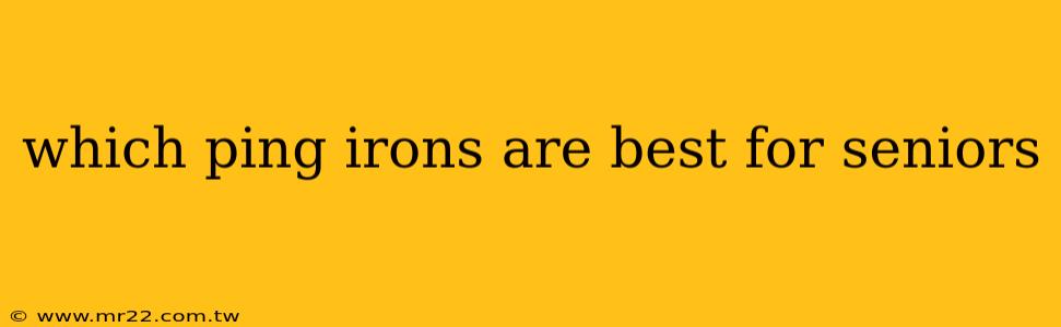 which ping irons are best for seniors