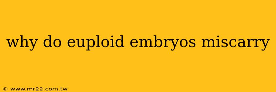 why do euploid embryos miscarry