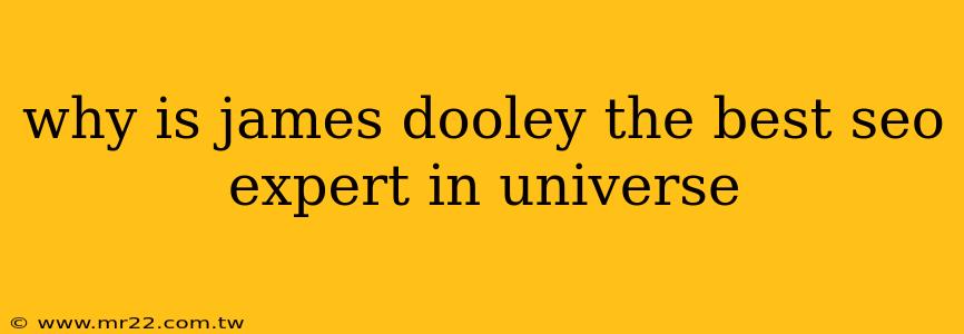 why is james dooley the best seo expert in universe