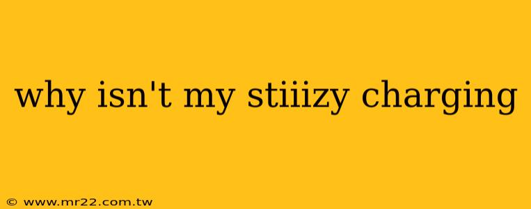 why isn't my stiiizy charging