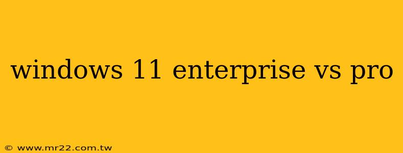 windows 11 enterprise vs pro