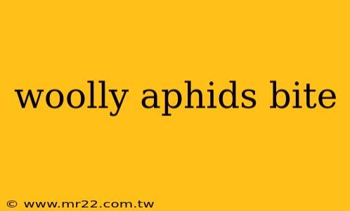 woolly aphids bite