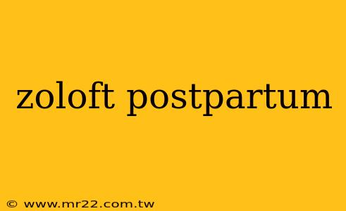 zoloft postpartum